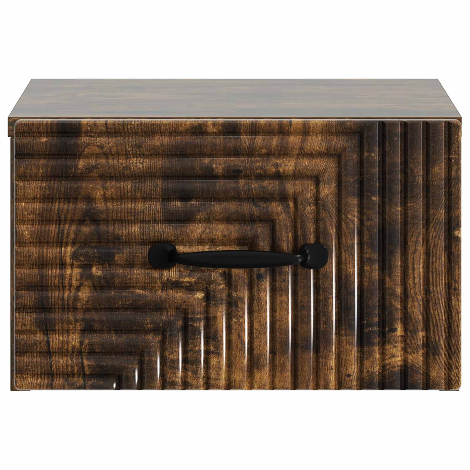 Wandmontierter Nachttisch 2 pcs Geräucherte Eiche Holzwerkstoff