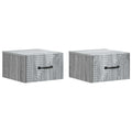 Wandmontierter Nachttisch 2 pcs Graues Sonoma 34,5 x 33 x 20 cm
