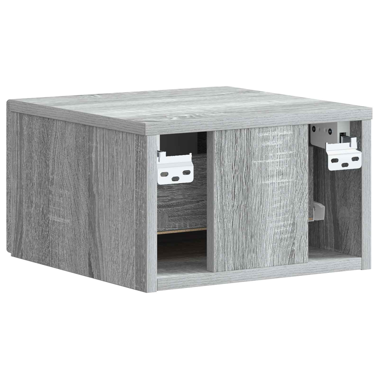 Wandmontierter Nachttisch 2 pcs Graues Sonoma 34,5 x 33 x 20 cm