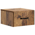 Wandmontierter Nachttisch Altholz 34,5 x 33 x 20 cm