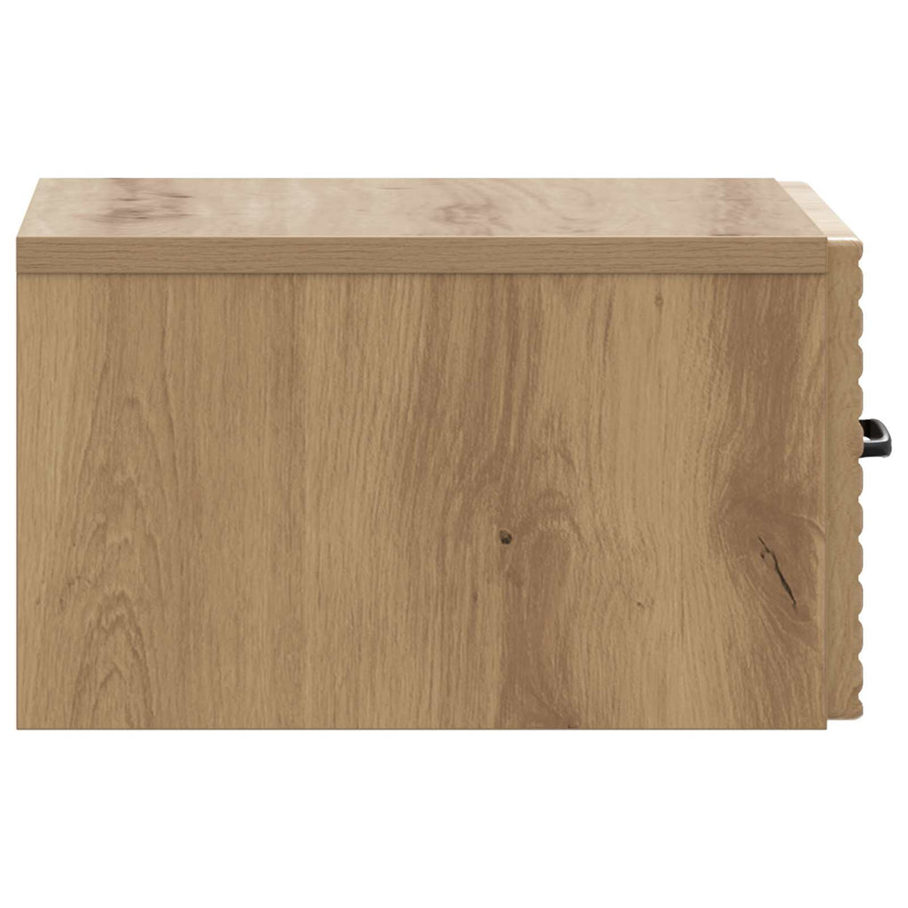 Wandmontierter Nachttisch Artisan-Eiche 34,5 x 33 x 20 cm