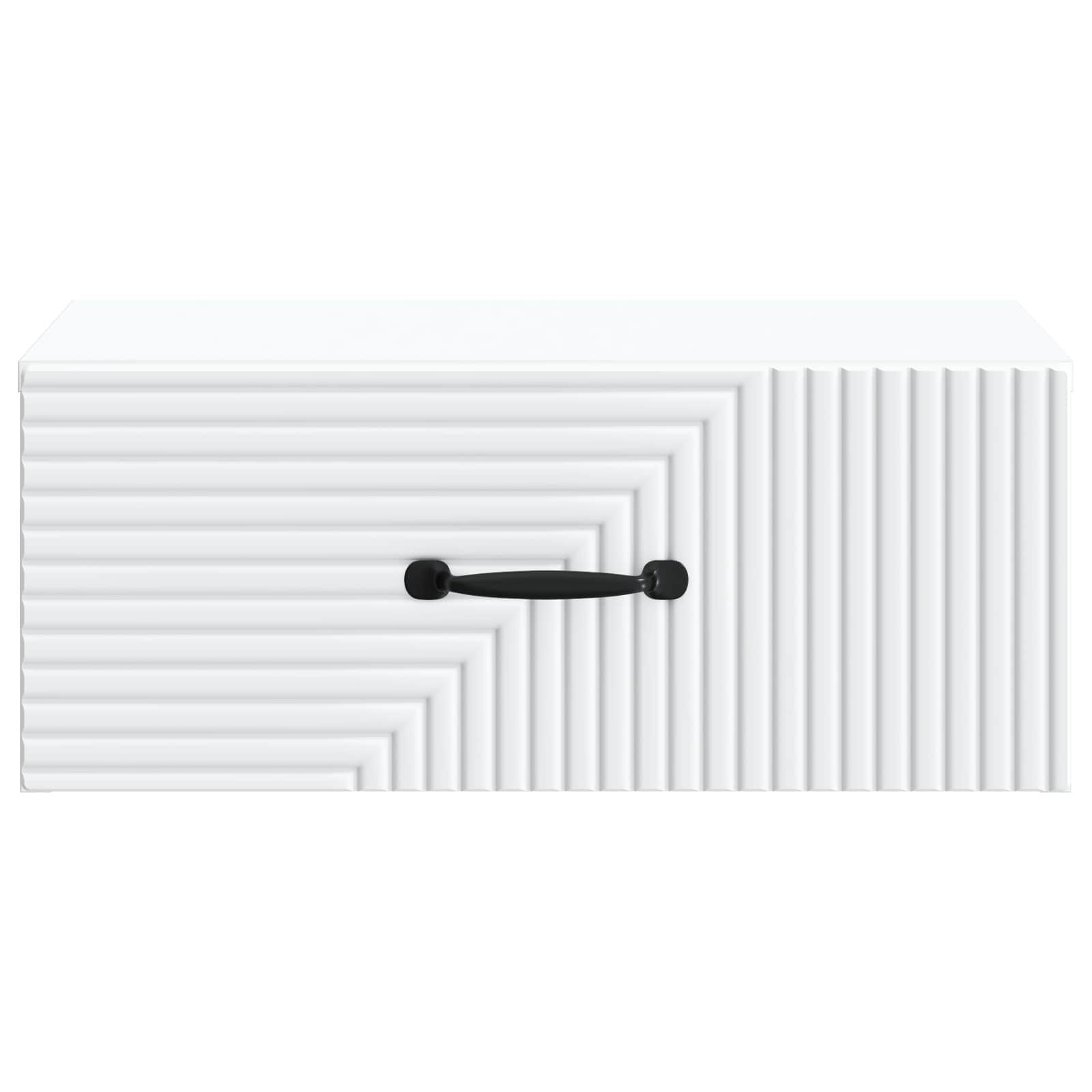 Wandmontierter Nachttisch 2 pcs Weiß 49 x 34,5 x 20 cm