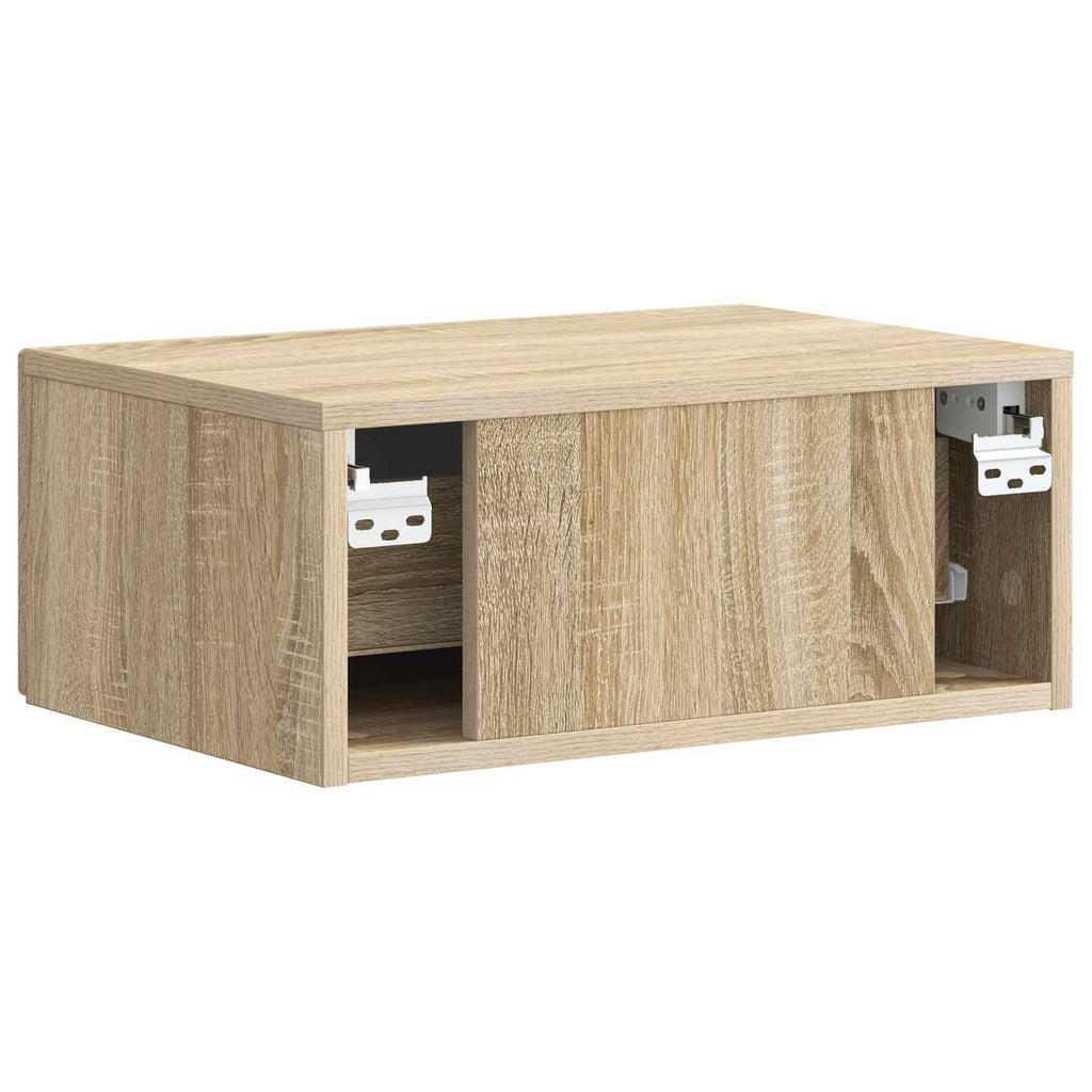 Wandmontierter Nachttisch Sonoma-Eiche 49 x 34,5 x 20 cm