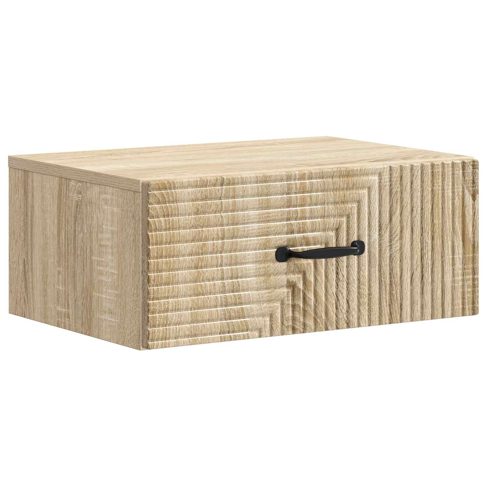Wandmontierter Nachttisch 2 pcs Sonoma-Eiche 49 x 34,5 x 20 cm