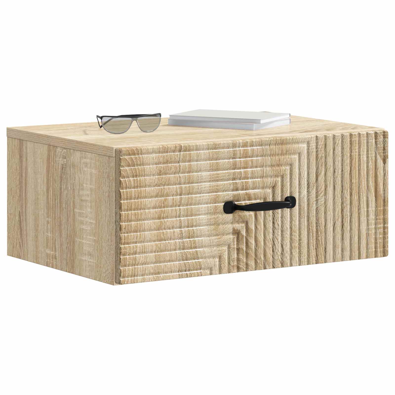 Wandmontierter Nachttisch 2 pcs Sonoma-Eiche 49 x 34,5 x 20 cm