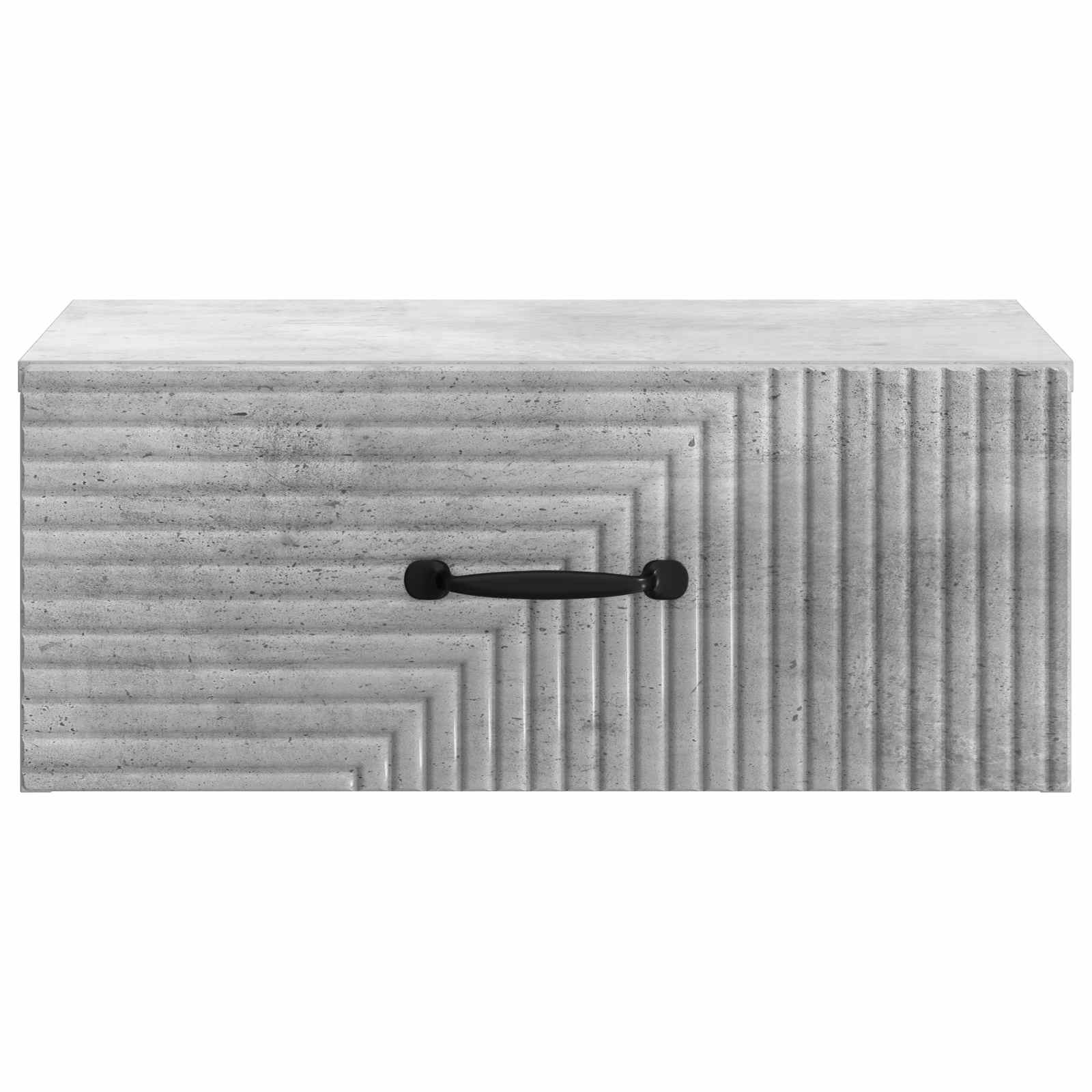 Wandmontierter Nachttisch 2 pcs Betongrau 49 x 34,5 x 20 cm