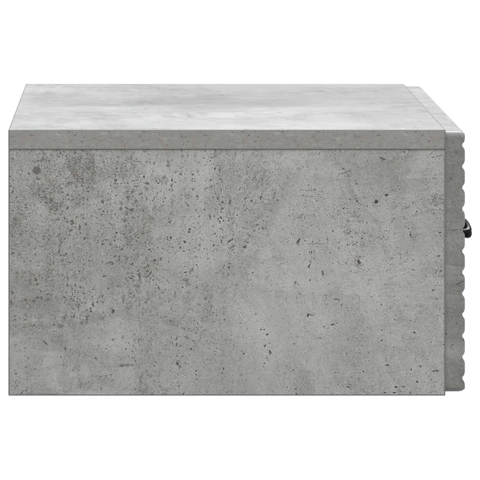 Wandmontierter Nachttisch 2 pcs Betongrau 49 x 34,5 x 20 cm