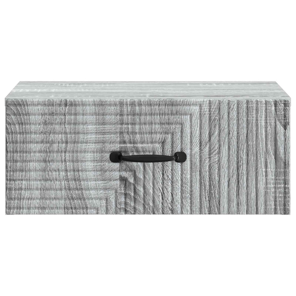 Wandmontierter Nachttisch 2 pcs Graues Sonoma 49 x 34,5 x 20 cm