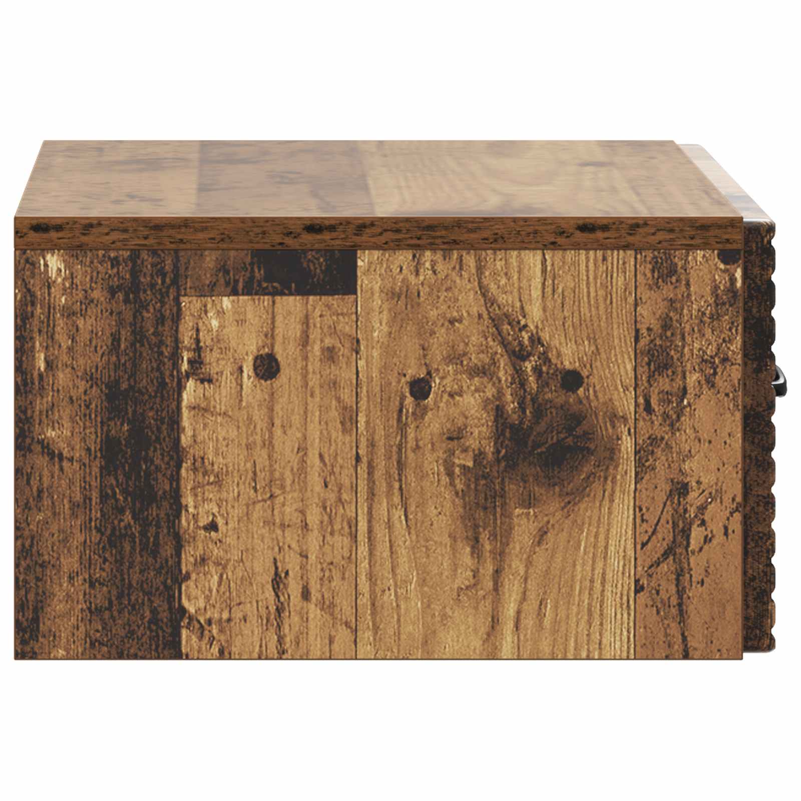 Wandmontierter Nachttisch 2 pcs Altholz 49 x 34,5 x 20 cm