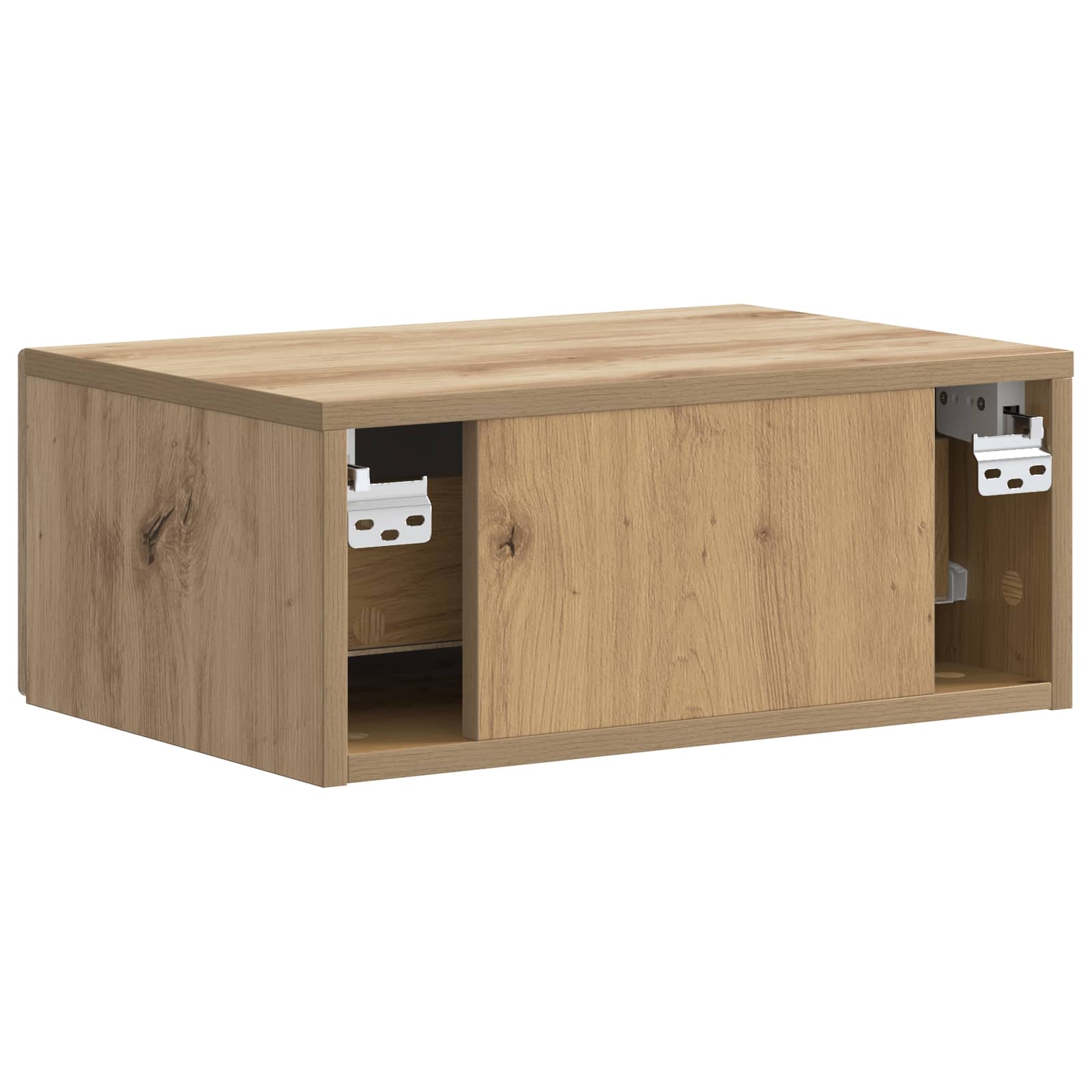 Wandmontierter Nachttisch 2 pcs Artisan-Eiche 49 x 34,5 x 20 cm