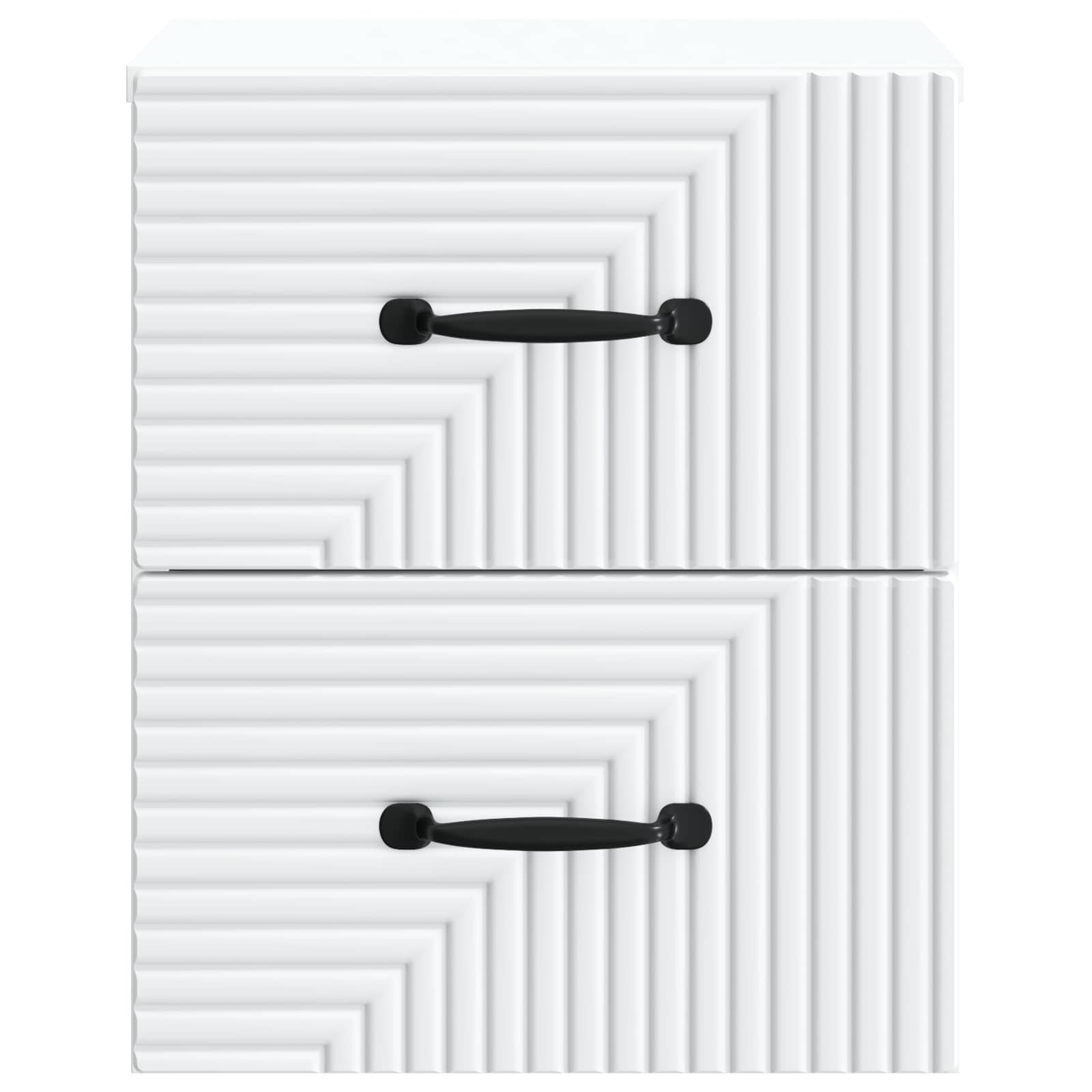 Wandmontierter Nachttisch 2 pcs Weiß 34,5 x 33 x 40 cm