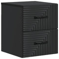 Wandmontierter Nachttisch Schwarz 34,5 x 33 x 40 cm