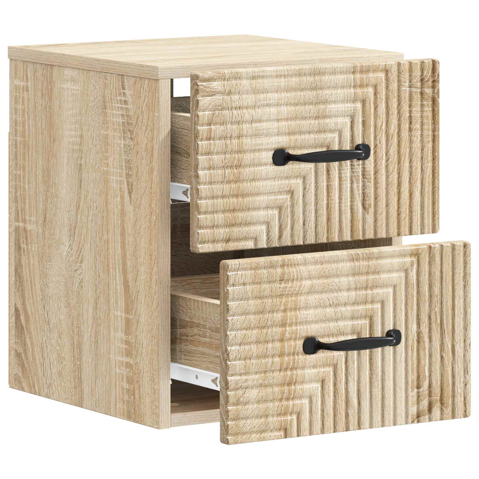 Wandmontierter Nachttisch Sonoma-Eiche 34,5 x 33 x 40 cm