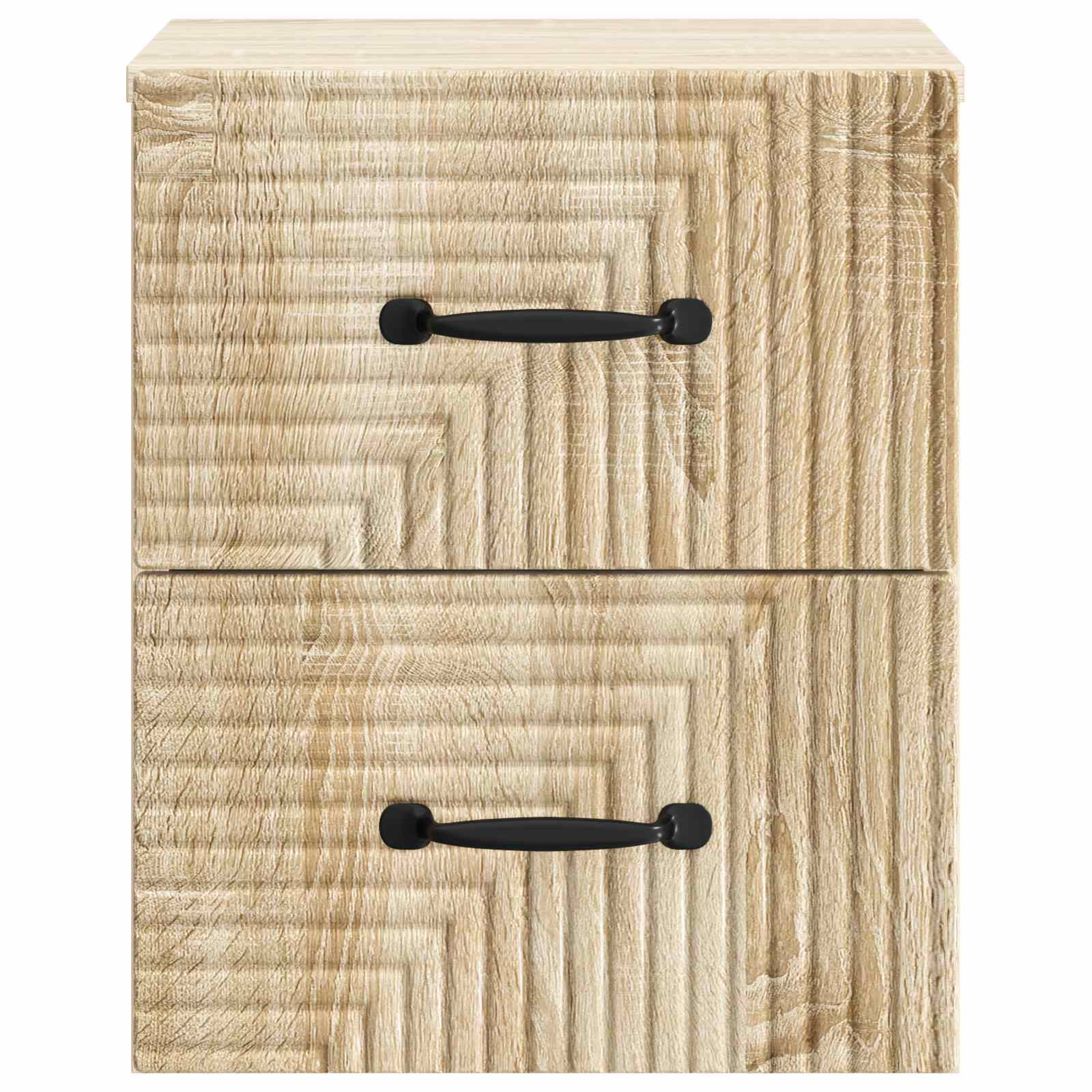 Wandmontierter Nachttisch 2 pcs Sonoma-Eiche 34,5 x 33 x 40 cm
