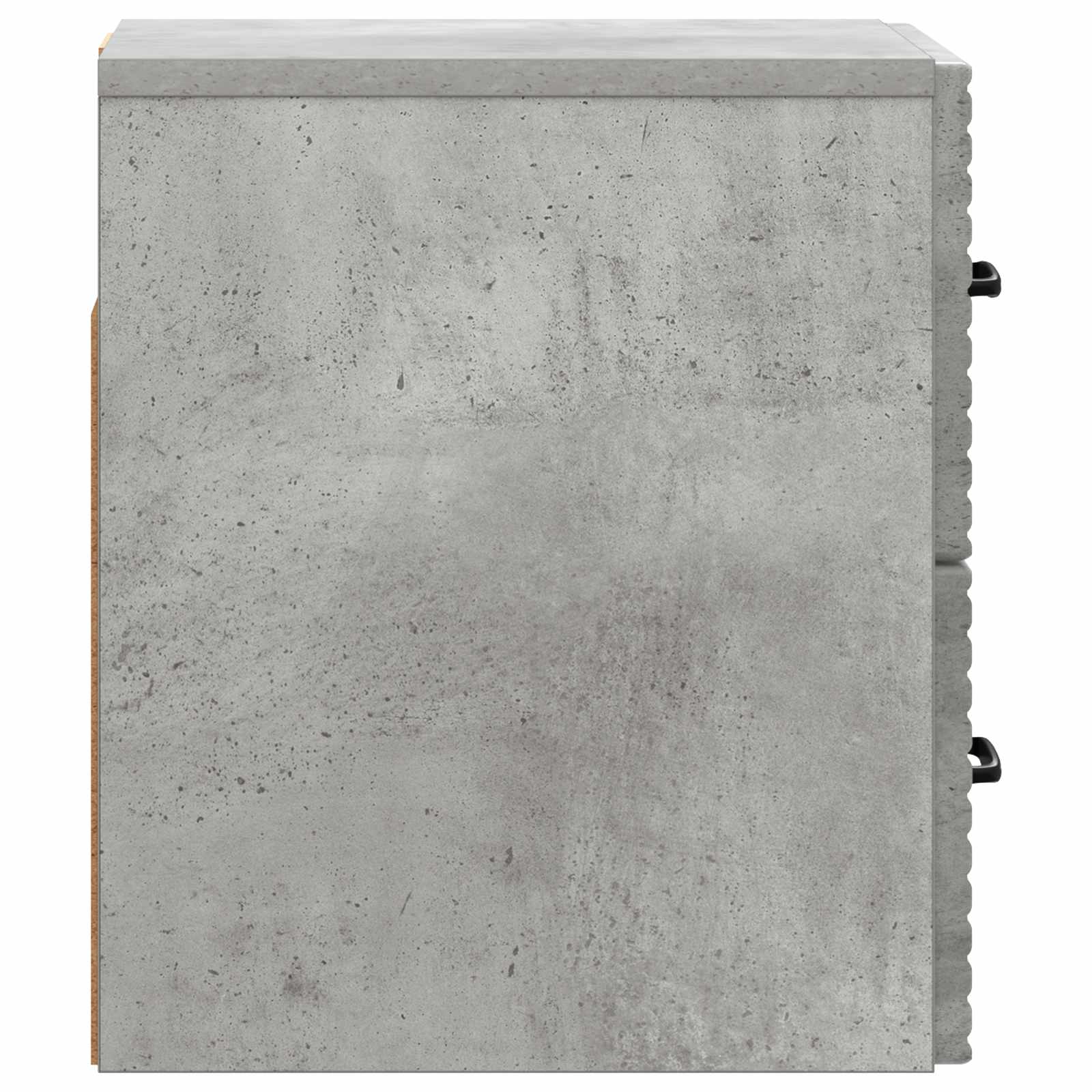 Wandmontierter Nachttisch 2 pcs Betongrau 34,5 x 33 x 40 cm