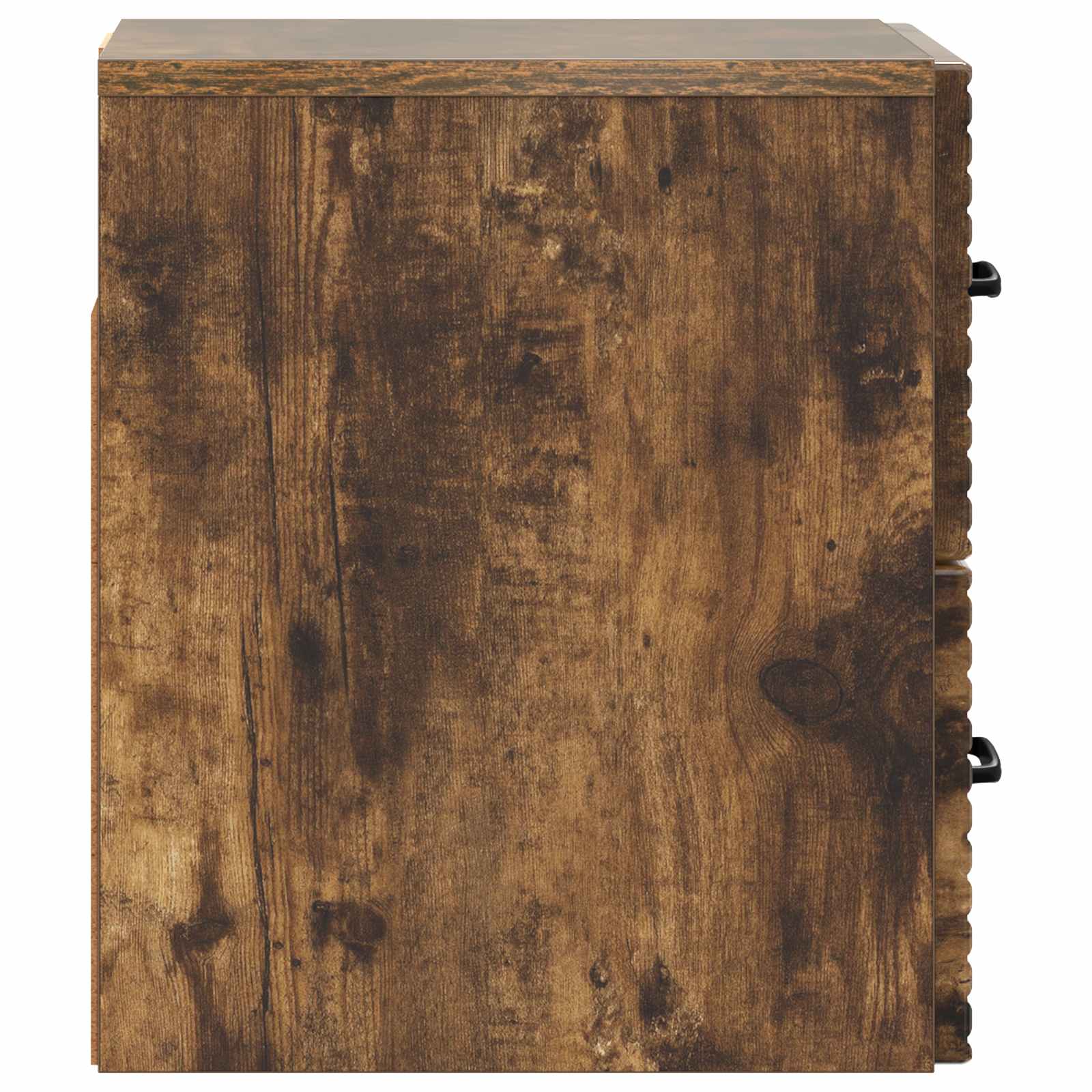 Wandmontierter Nachttisch 2 pcs Geräucherte Eiche Holzwerkstoff