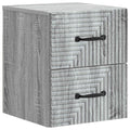 Wandmontierter Nachttisch Graues Sonoma 34,5 x 33 x 40 cm