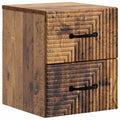 Wandmontierter Nachttisch Altholz 34,5 x 33 x 40 cm