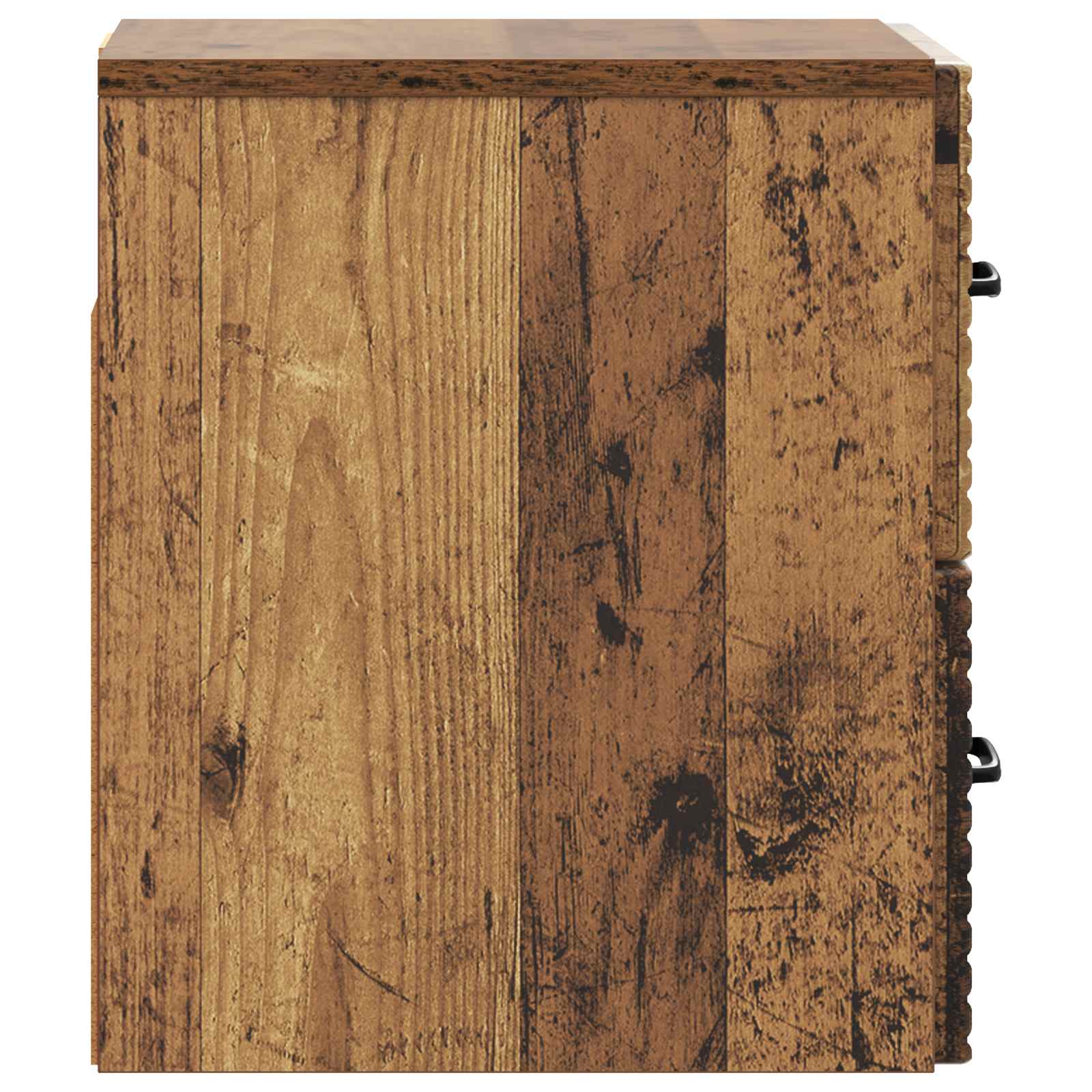 Wandmontierter Nachttisch 2 pcs Altholz 34,5 x 33 x 40 cm