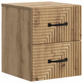 Wandmontierter Nachttisch Artisan-Eiche 34,5 x 33 x 40 cm