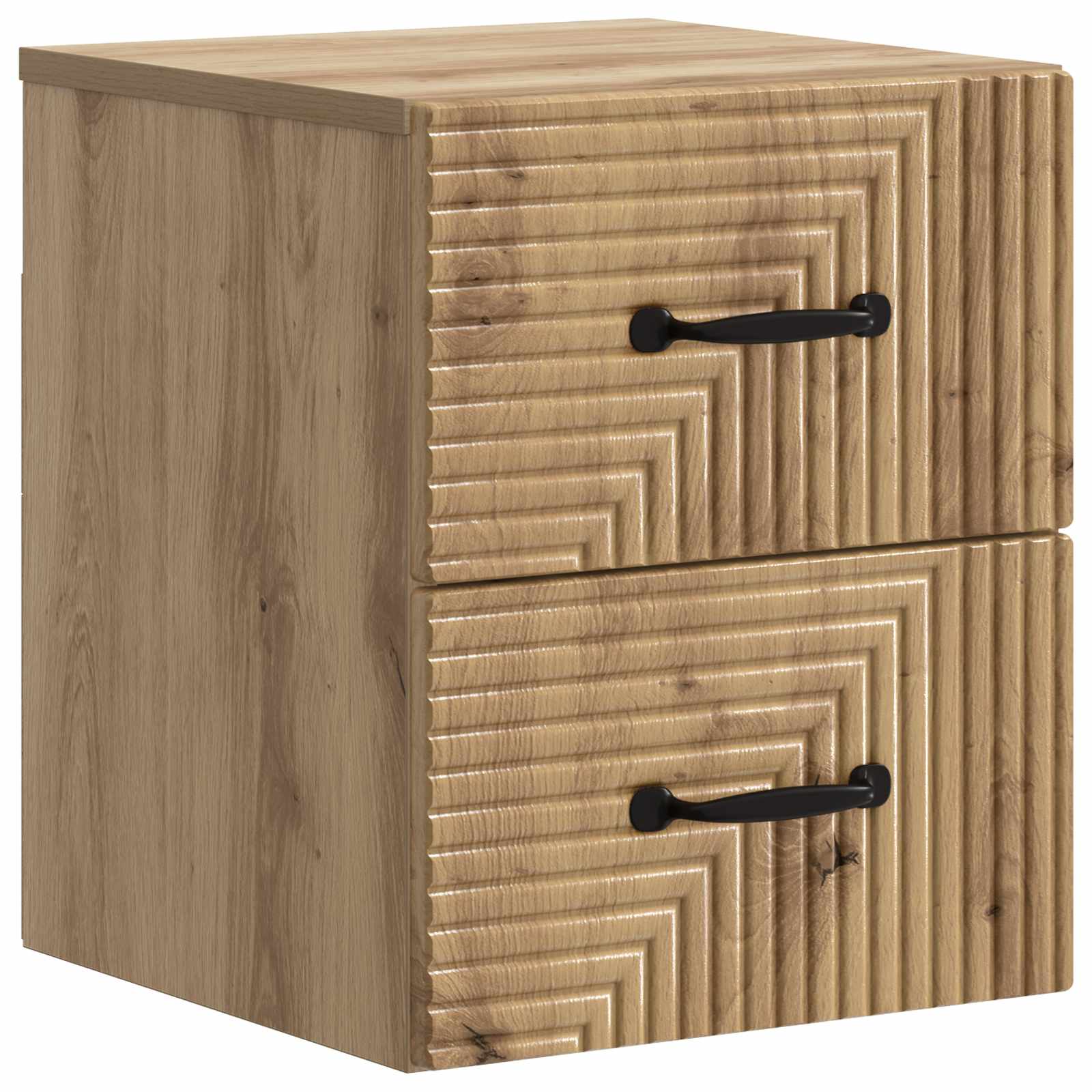 Wandmontierter Nachttisch Artisan-Eiche 34,5 x 33 x 40 cm