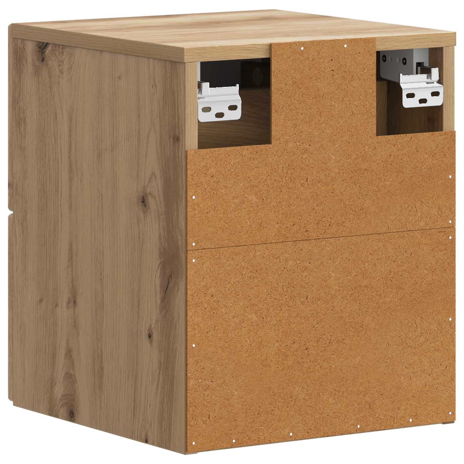 Wandmontierter Nachttisch 2 pcs Artisan-Eiche 34,5 x 33 x 40 cm