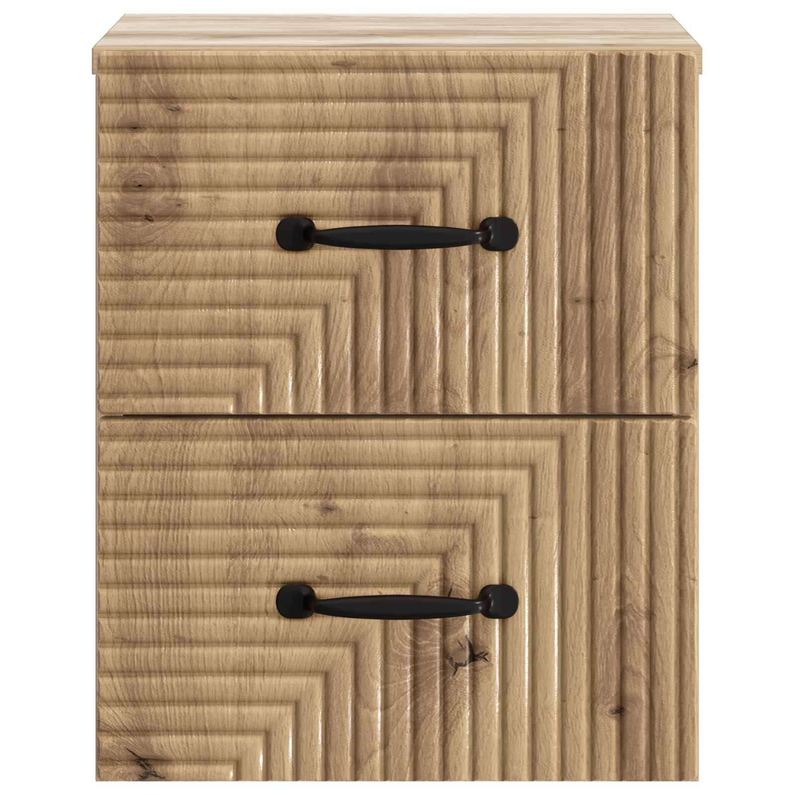 Wandmontierter Nachttisch 2 pcs Artisan-Eiche 34,5 x 33 x 40 cm
