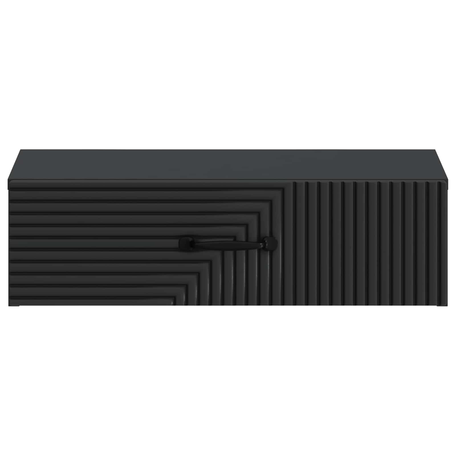 Wandmontierter Beistelltisch Schwarz 59 x 34,5 x 17 cm