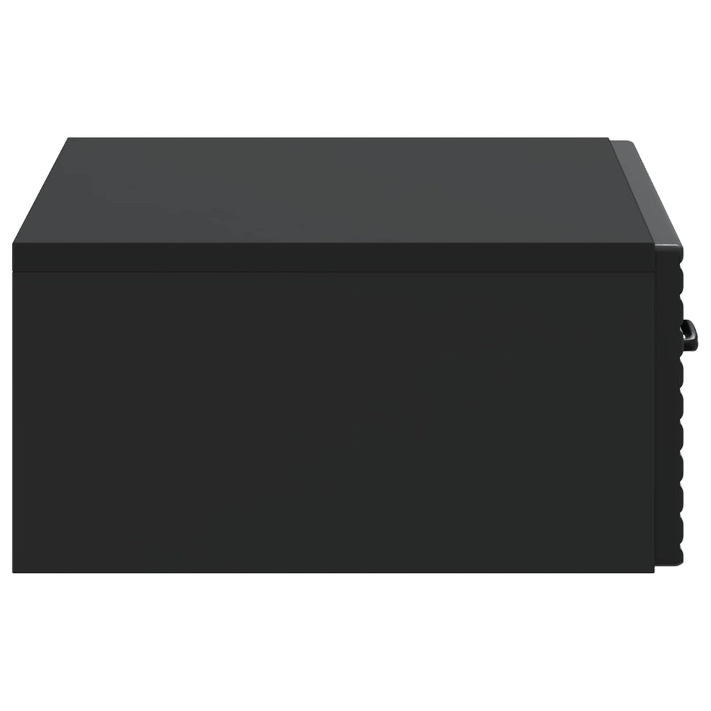 Wandmontierter Beistelltisch Schwarz 59 x 34,5 x 17 cm