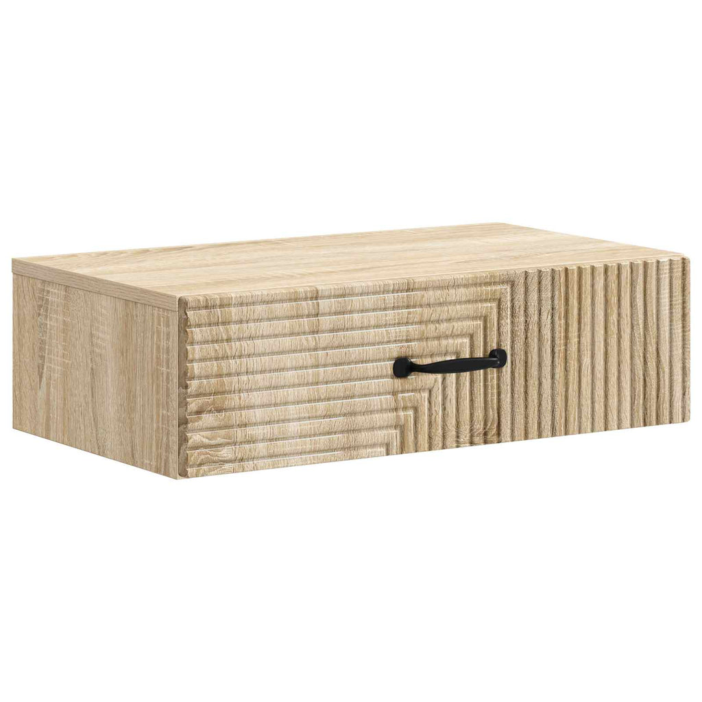 Wandmontierter Beistelltisch Sonoma-Eiche 59 x 34,5 x 17 cm