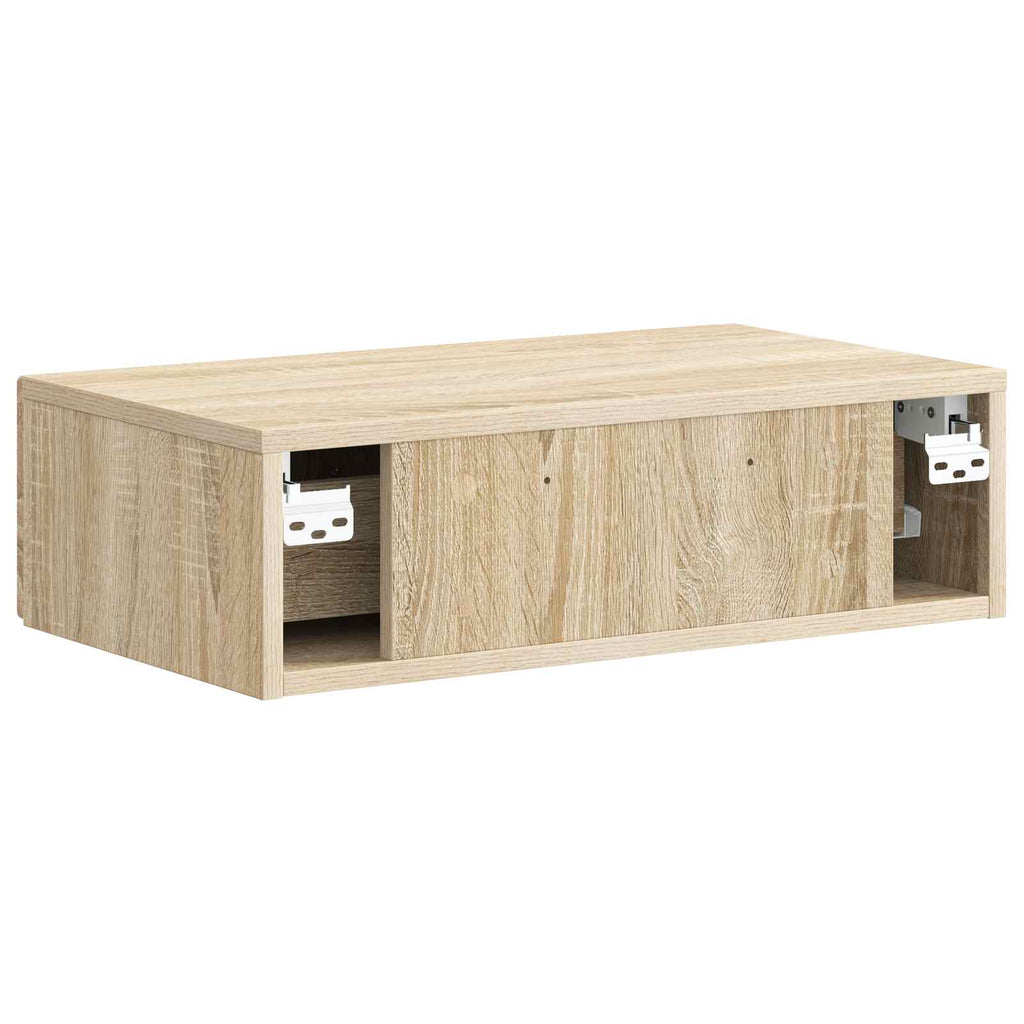 Wandmontierter Beistelltisch Sonoma-Eiche 59 x 34,5 x 17 cm