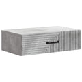 Wandmontierter Beistelltisch Betongrau 59 x 34,5 x 17 cm