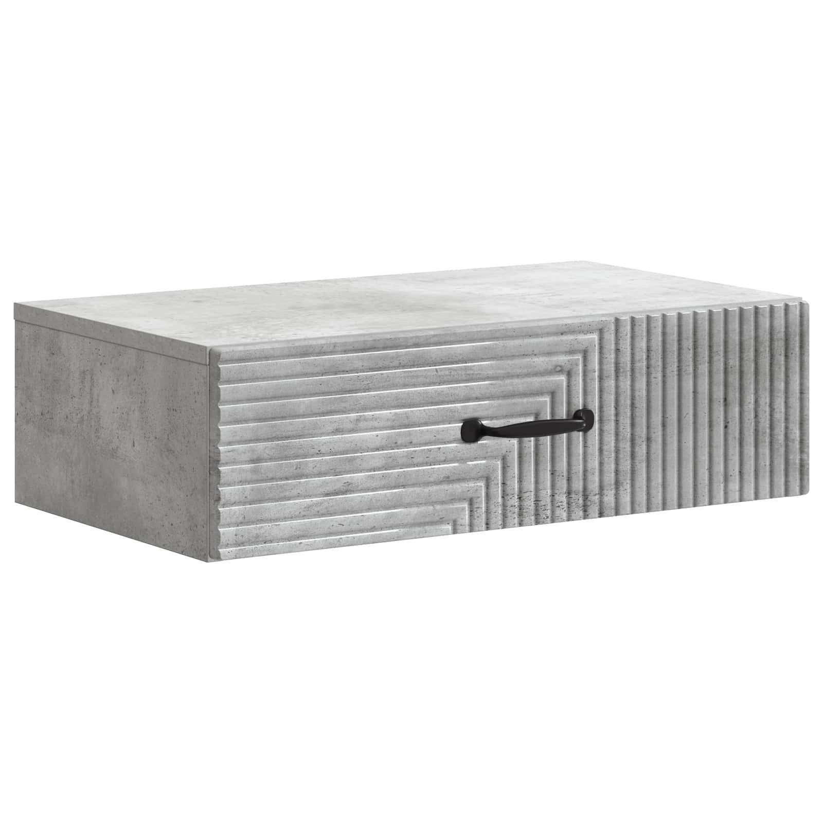 Wandmontierter Beistelltisch Betongrau 59 x 34,5 x 17 cm