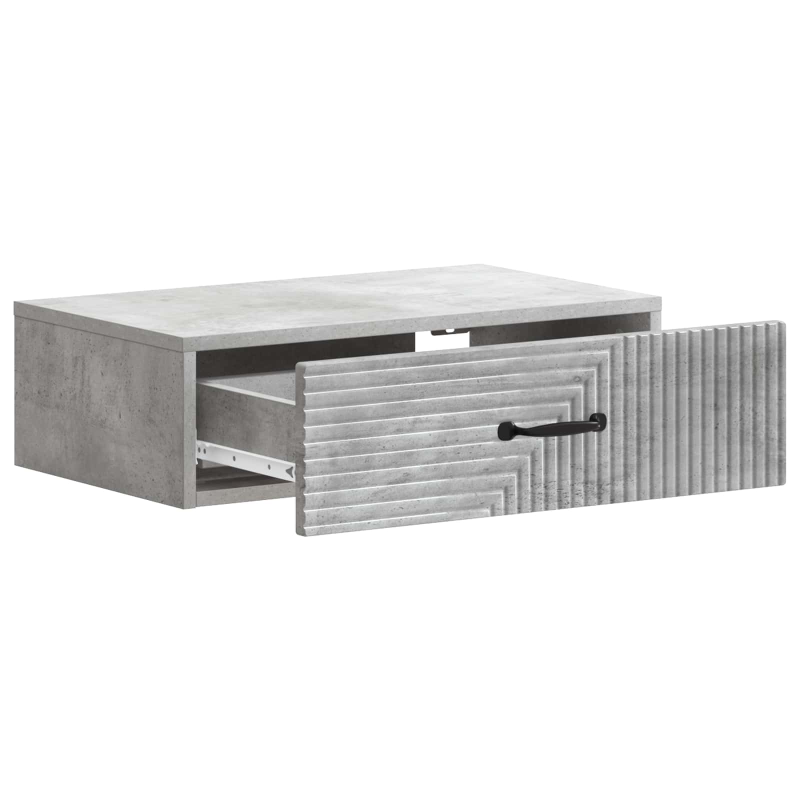 Wandmontierter Beistelltisch Betongrau 59 x 34,5 x 17 cm