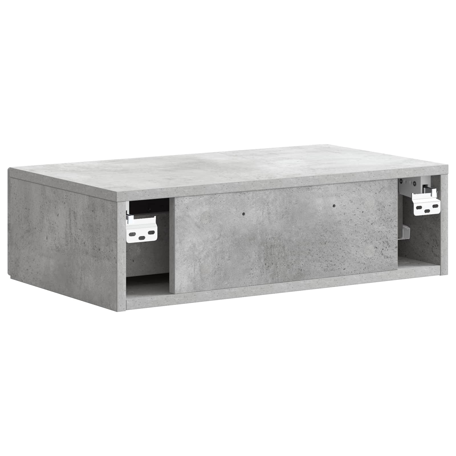 Wandmontierter Beistelltisch Betongrau 59 x 34,5 x 17 cm