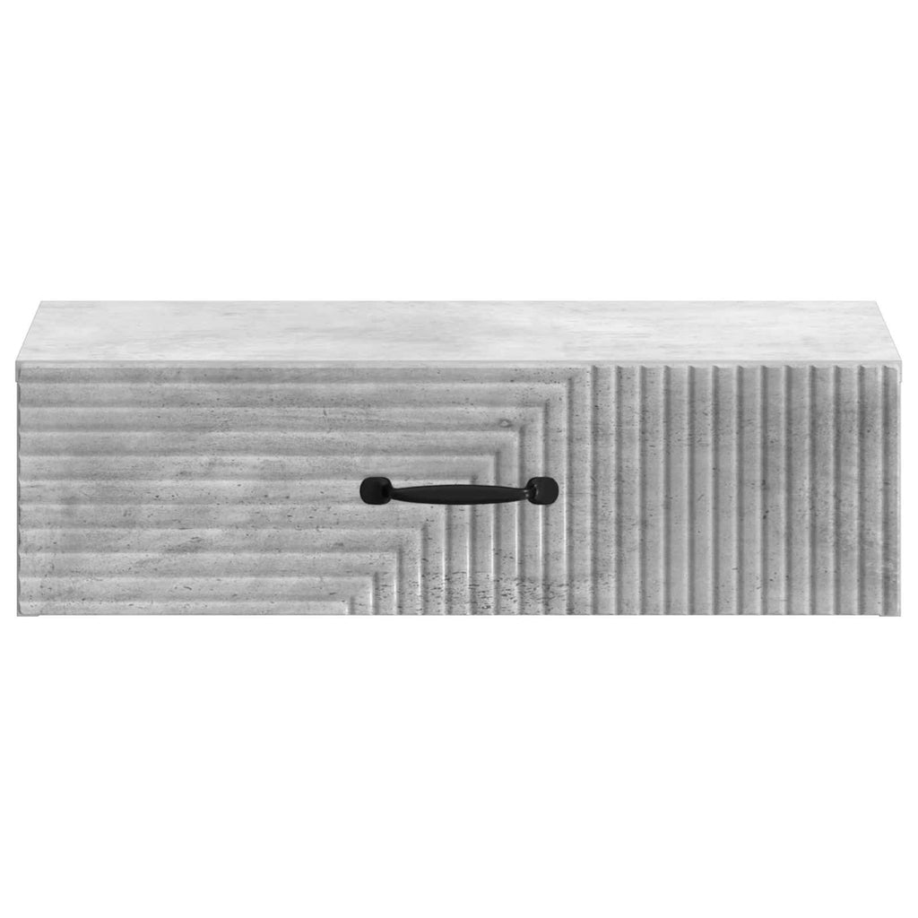 Wandmontierter Beistelltisch Betongrau 59 x 34,5 x 17 cm