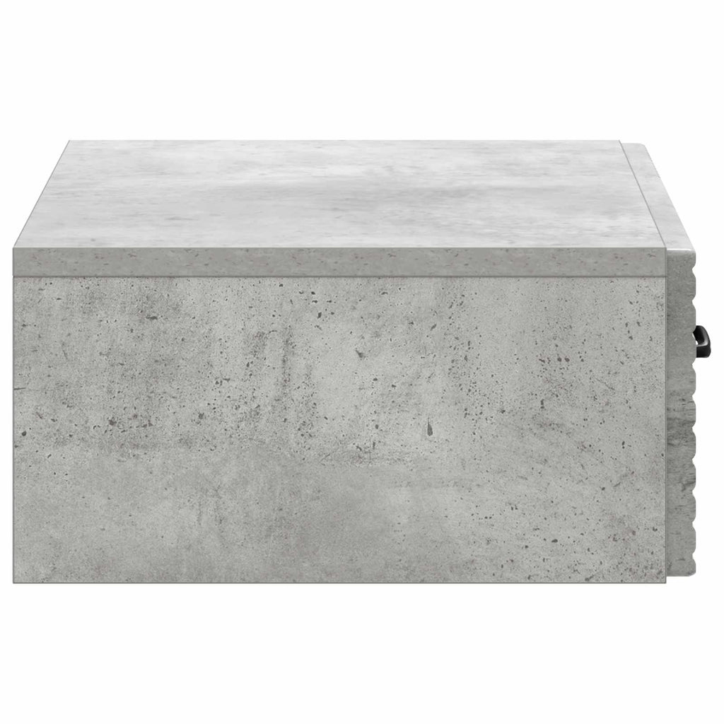 Wandmontierter Beistelltisch Betongrau 59 x 34,5 x 17 cm