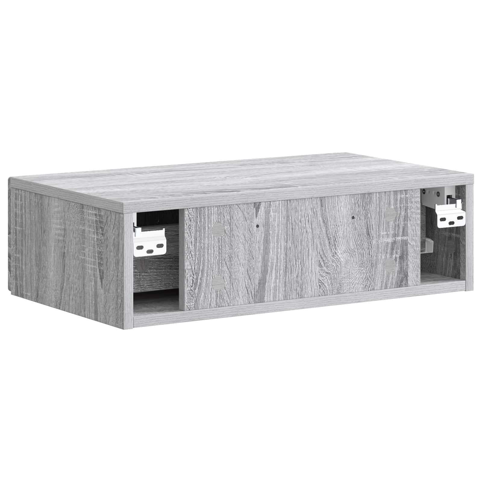 Wandmontierter Beistelltisch Graues Sonoma 59 x 34,5 x 17 cm