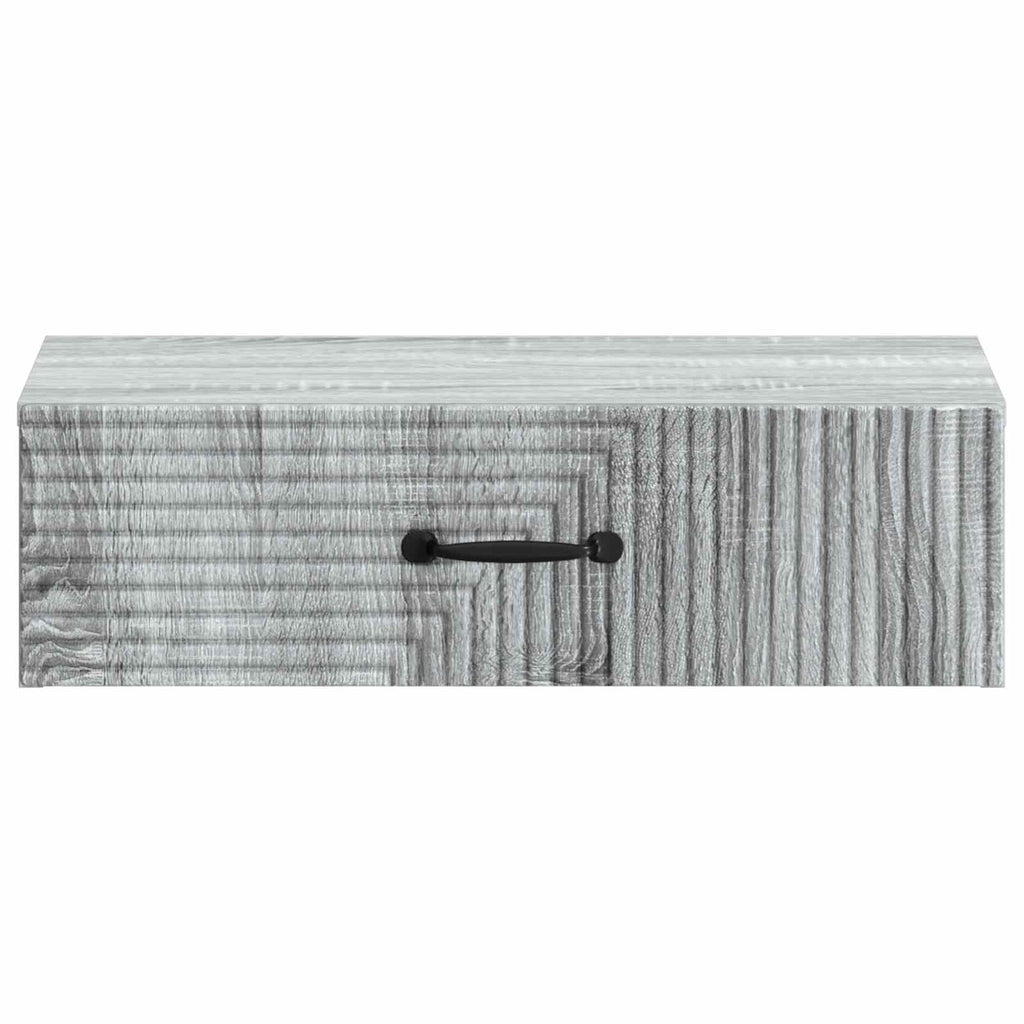 Wandmontierter Beistelltisch Graues Sonoma 59 x 34,5 x 17 cm
