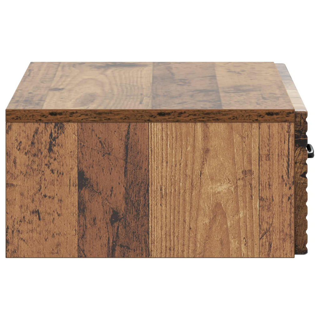 Wandmontierter Beistelltisch Altholz 59 x 34,5 x 17 cm