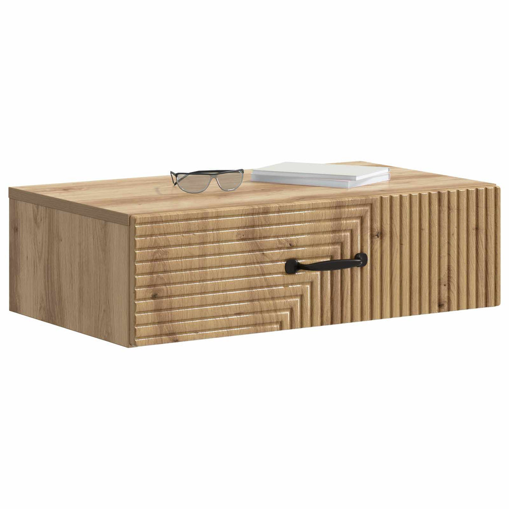 Wandmontierter Beistelltisch Artisan-Eiche 59 x 34,5 x 17 cm