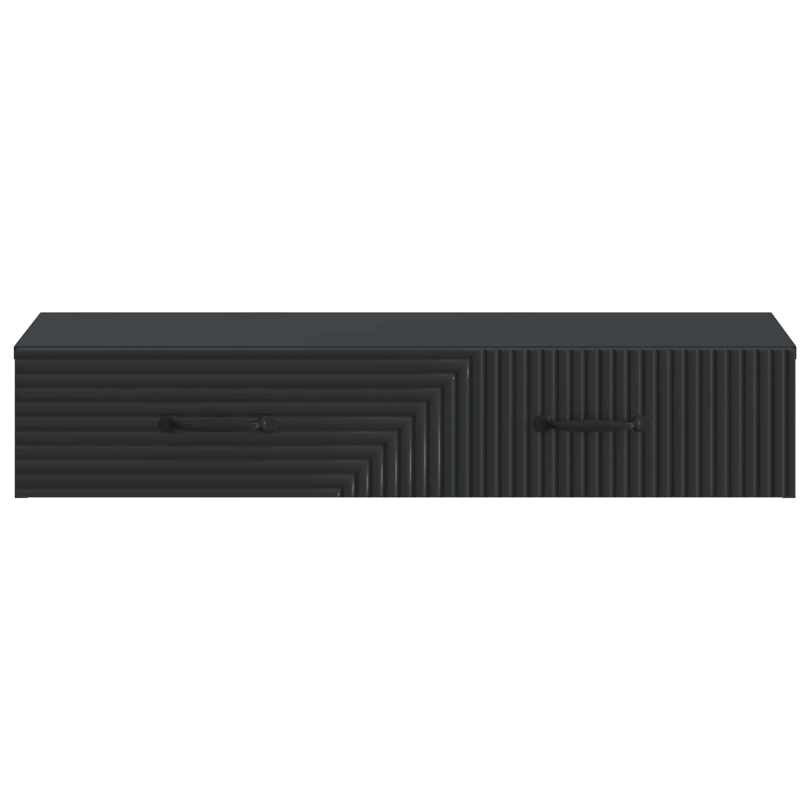 Wandmontierter Beistelltisch Schwarz 87,5 x 34,5 x 17 cm