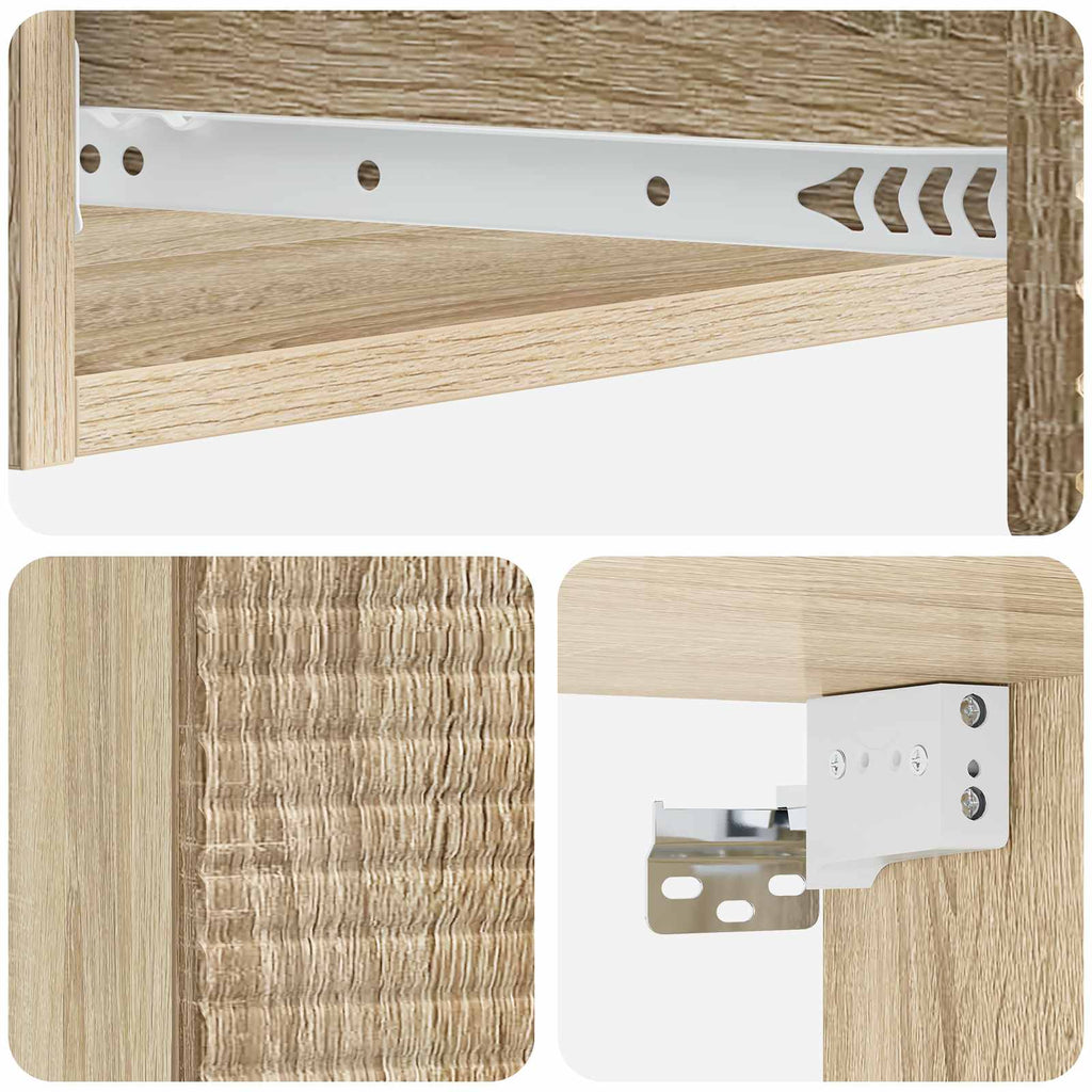 Wandmontierter Beistelltisch Sonoma-Eiche 87,5 x 34,5 x 17 cm