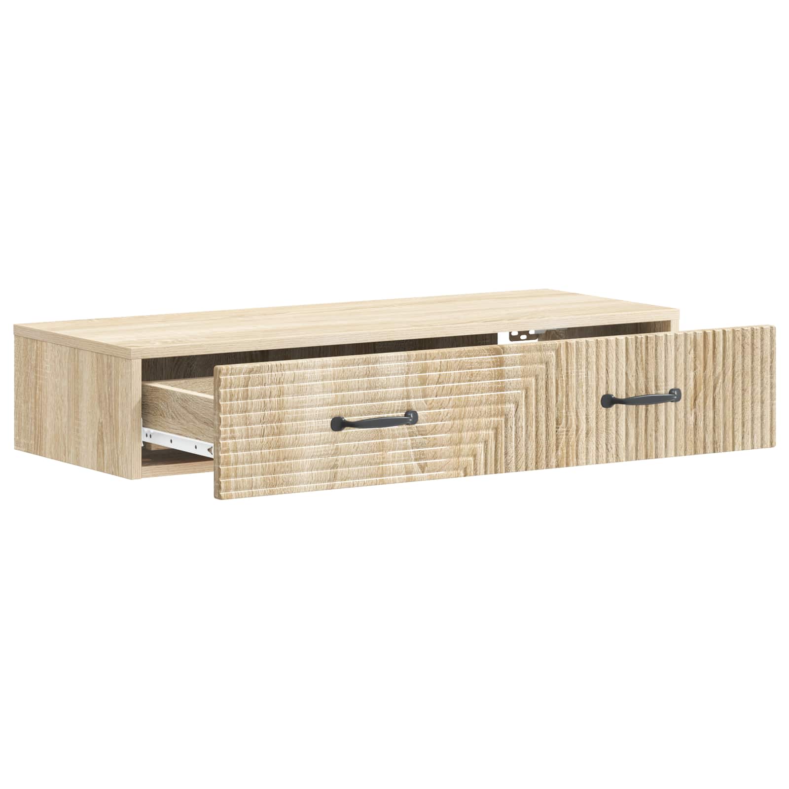 Wandmontierter Beistelltisch Sonoma-Eiche 87,5 x 34,5 x 17 cm