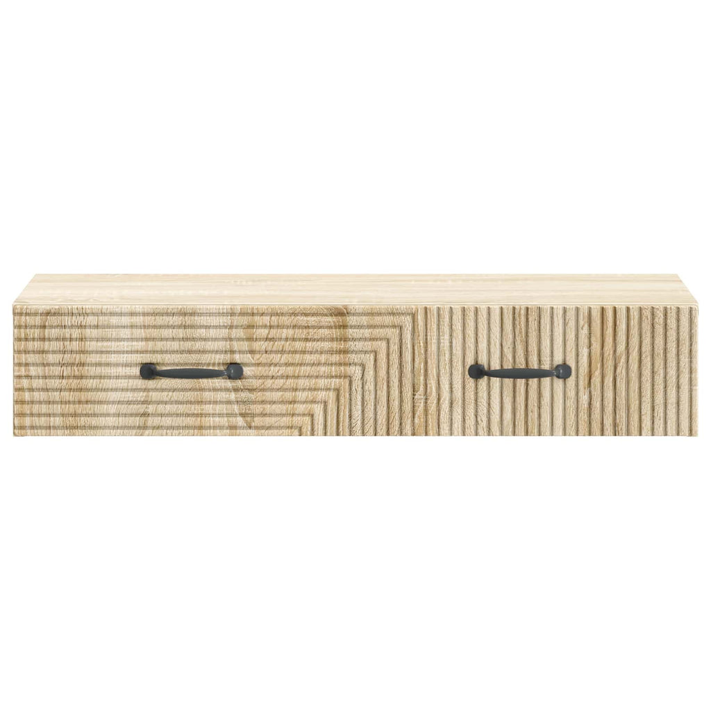 Wandmontierter Beistelltisch Sonoma-Eiche 87,5 x 34,5 x 17 cm