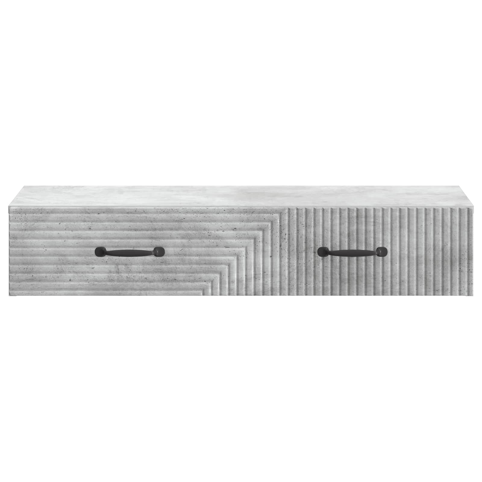 Wandmontierter Beistelltisch Betongrau 87,5 x 34,5 x 17 cm