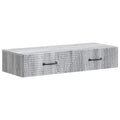 Wandmontierter Beistelltisch Graues Sonoma 87,5 x 34,5 x 17 cm