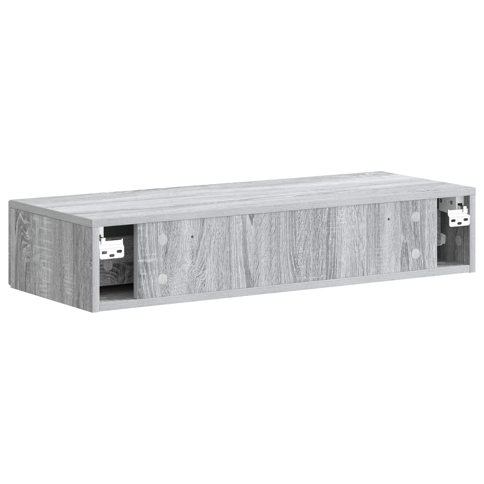 Wandmontierter Beistelltisch Graues Sonoma 87,5 x 34,5 x 17 cm