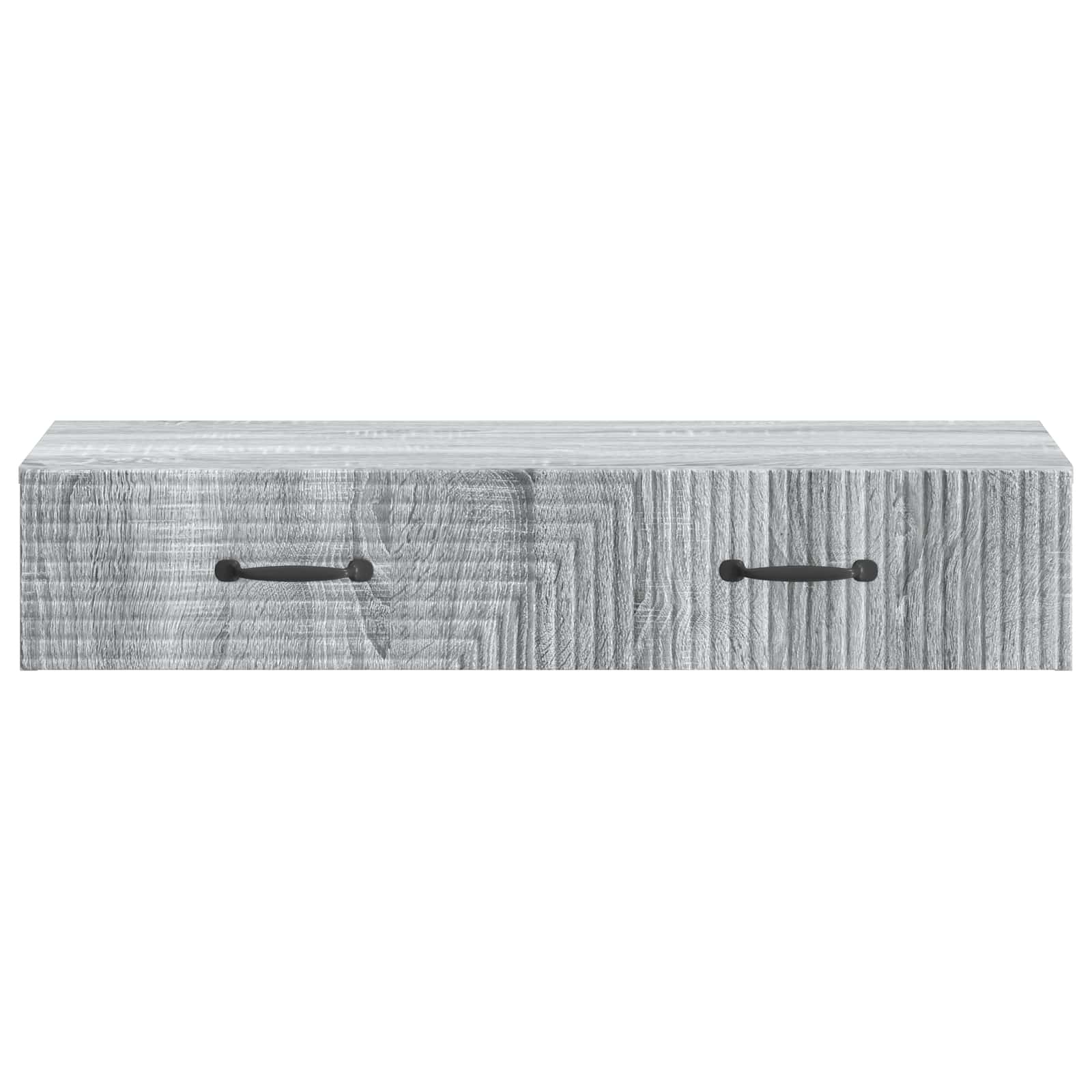 Wandmontierter Beistelltisch Graues Sonoma 87,5 x 34,5 x 17 cm