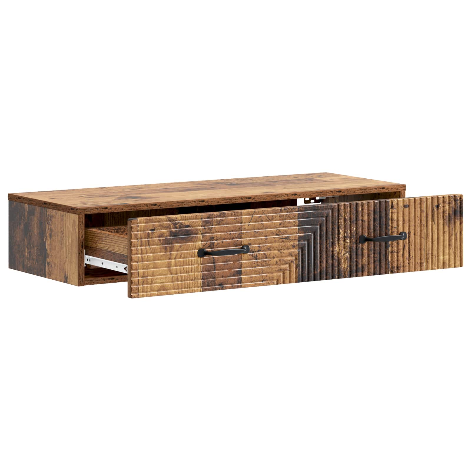 Wandmontierter Beistelltisch Altholz 87,5 x 34,5 x 17 cm